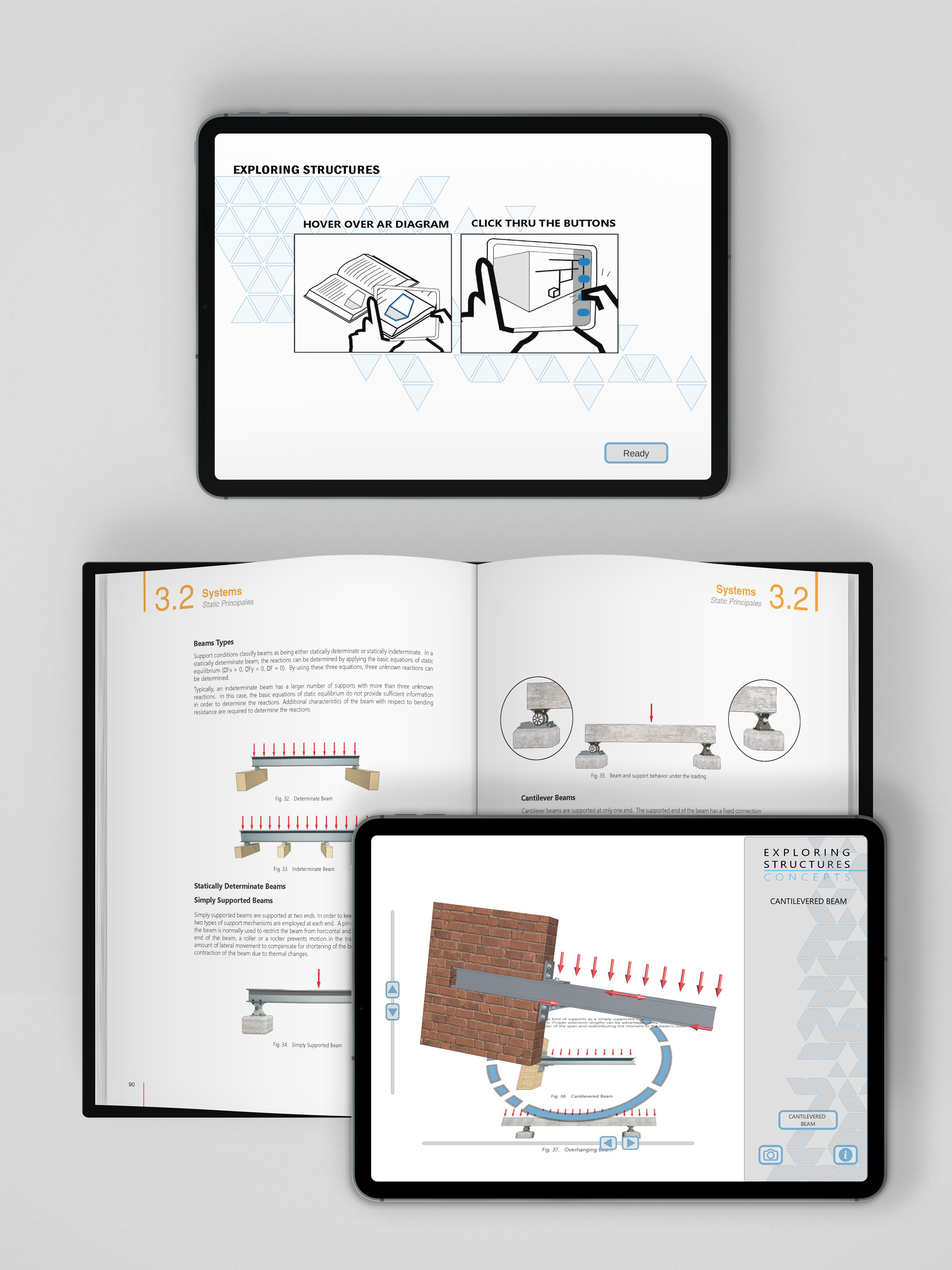 The Exploring Structures AR Book project by worp.